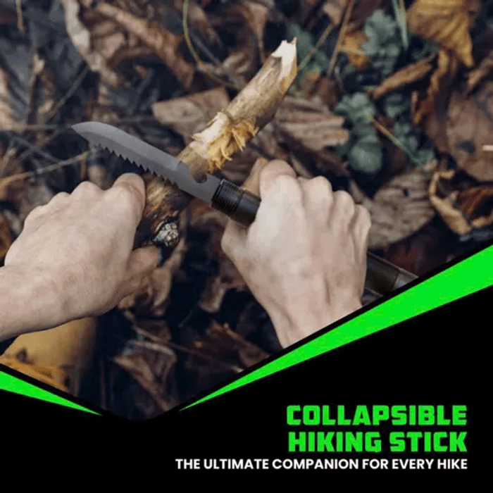 Tactical Hiking Stick w/ Integrated Survival Kit 5